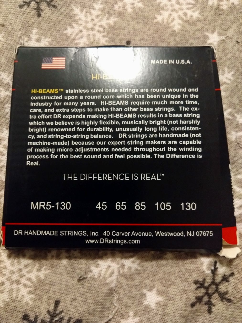 Strumenti musicali: 1x DR Strings MR5-130 Saitensatz fabrikneu  – Nuovo e nell'imballaggio originale da Killwangen venduto da devils_ransom 1