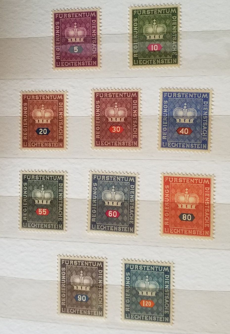 Tous les timbres: ST166) Dienstmarken Satz postfrisch – Neuf (Voir description) à Baden par Eggi