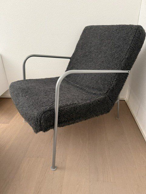 Ikea Poltrone: Schöner Sessel mit Hocker, dunkelgrau – Usato da Zürich venduto da cocointernet 3