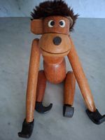 Vintage holz-Figur Affe