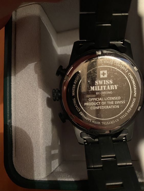 Swiss Military - Chronographe Noir (Ref: SM34012.04) (Gebraucht) in ...