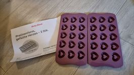 Betty Bossi Pralinenform Herz,2 Stk. - Für Schoggi-Fans! neu