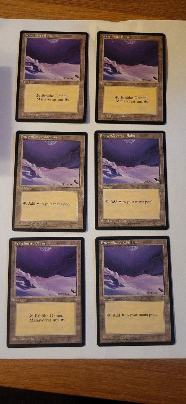 Magic The Gathering Carte collezionabili: MTG - Verschneite Ebene – Usato da Münsingen venduto da Heroism2010