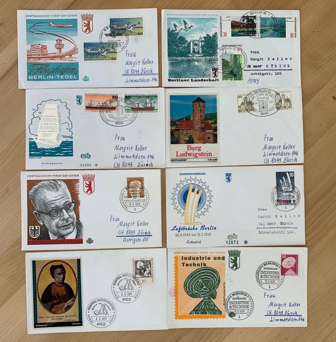 Tous les timbres: 45 Couvert Briefmarken BRD – D'occasion à Zürich par ruedigg