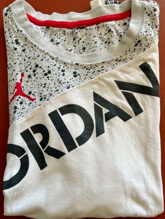 Nike Air Jordan Shirt Gr. M Jumpman White Cement Basketball