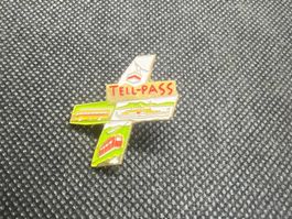 Anstecker Tell-Pass mit Transportmitteln guter Zustand