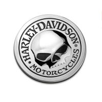 Sticker métal Harley Davidson Skull J067