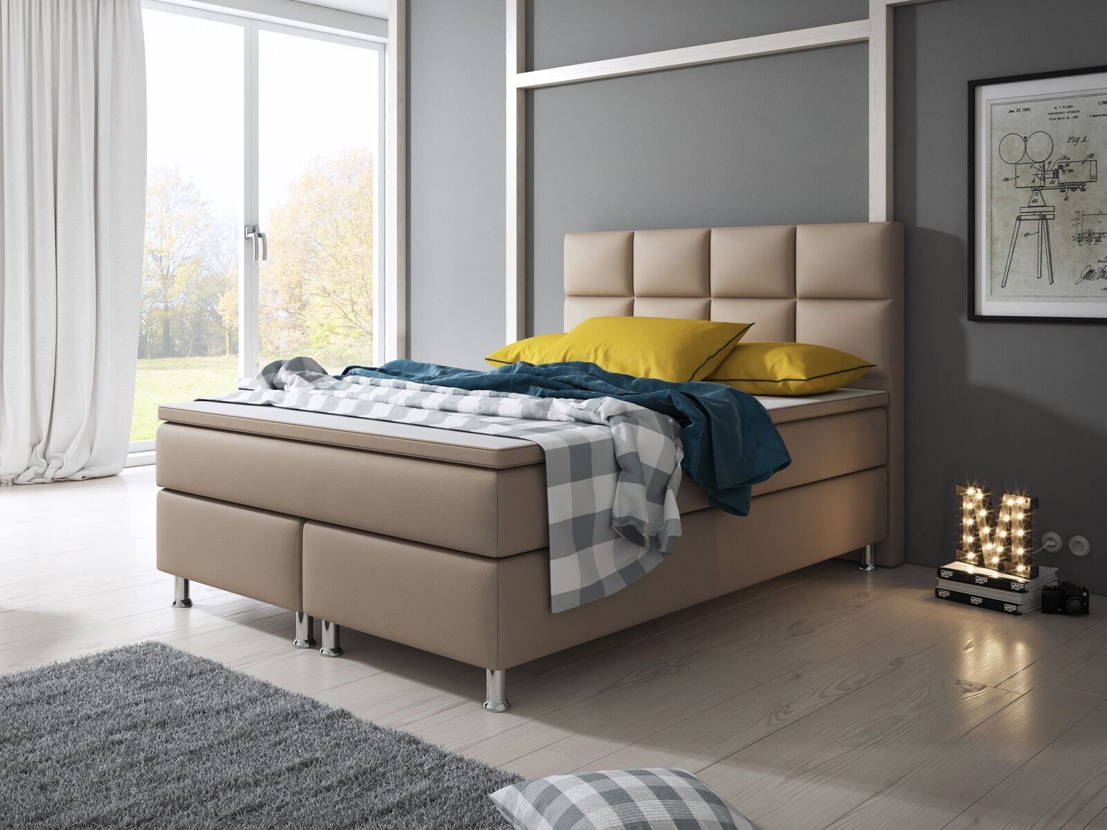 Betten: Boxspringbett 140x200 KL Muddy Hotelbett Bett – Neu und originalverpackt aus Wallenwil von toesstal-vertrieb 5
