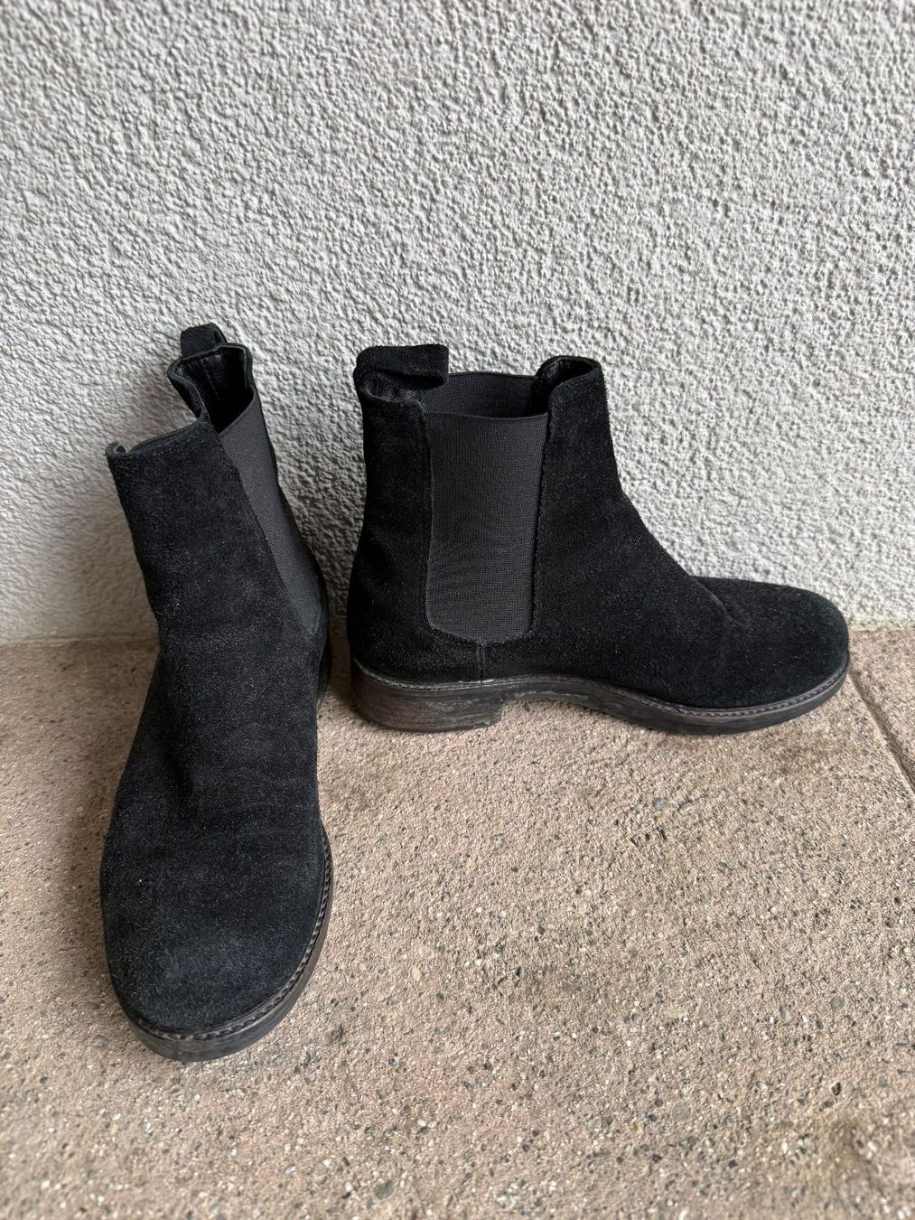 Scarpe da donna: Schwarze Wildleder Chelsea Boots Gr. 36 – Usato da Zürich venduto da strampli1216