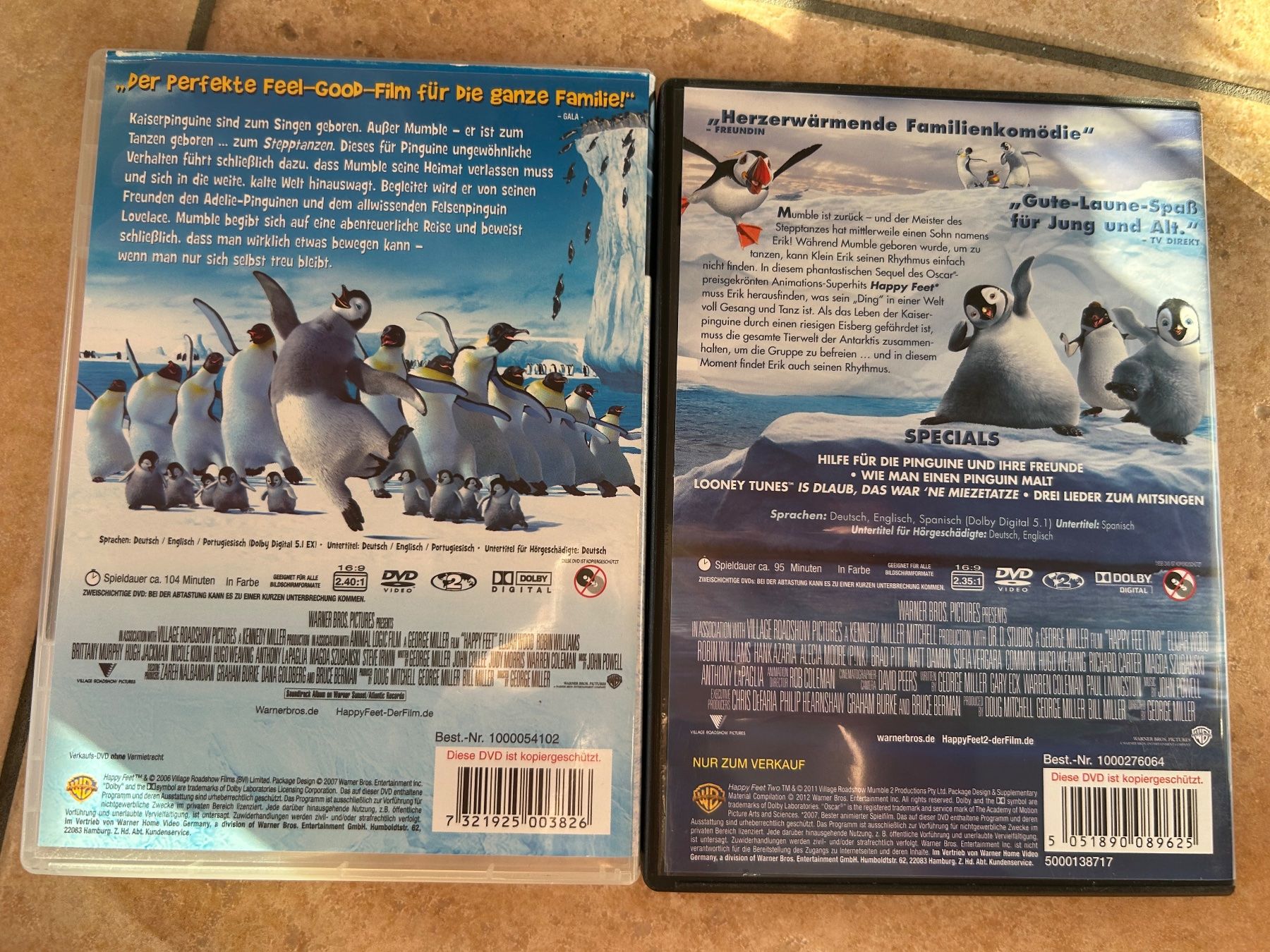 Alle DVDs: Happy Feet 1 & 2 DVD Set – Gebraucht aus Oberkulm von angela_05 1