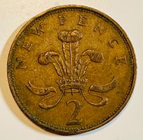 2 New Pence Münze von 1971 - Sammlerstück Rarität - VF-20
