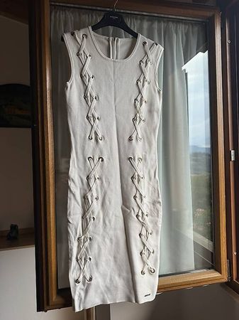 Abito bianco in maglia Guess