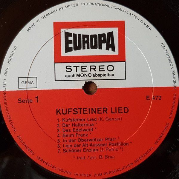 Schallplatten: Kufsteiner Lied (LP) – Gebraucht aus Grüningen von azulmarron 2