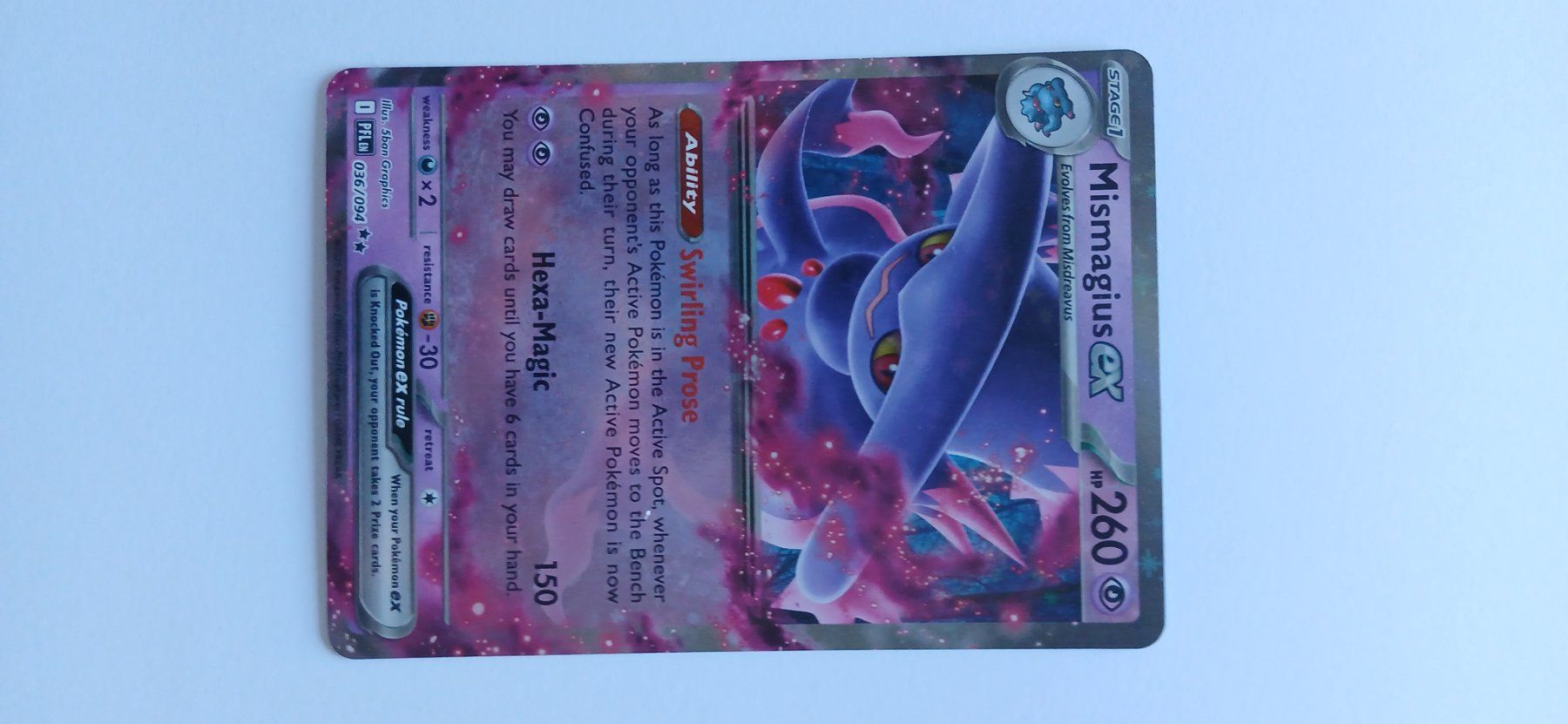 Cartoline: Mismagius ex 036/094 – Usato da Lausanne venduto da MaverickV8