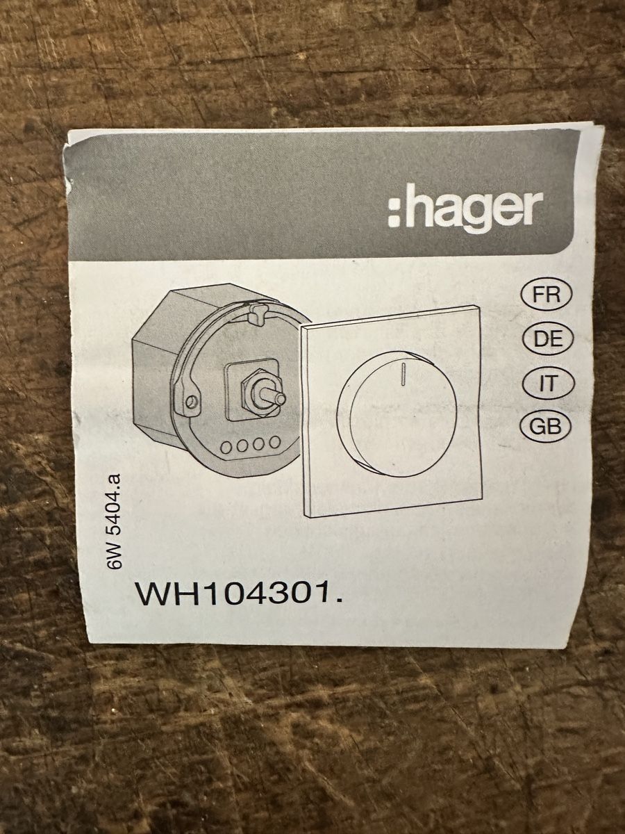 Hager Interruttori: Hager Universaldimmer 40 - 500VA – Nuovo (secondo la descrizione) da Oberdorf NW venduto da dingdong87 3