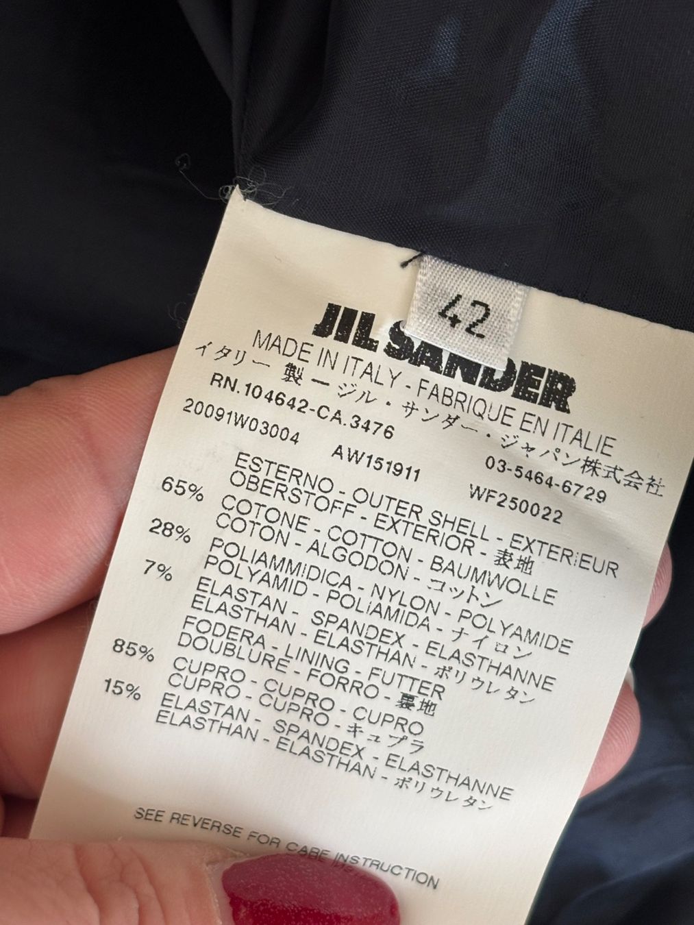 Jil Sander Giacche: Jil Sander Blazer Baumwolle – Usato da St. Margrethen SG venduto da dijanaO 7
