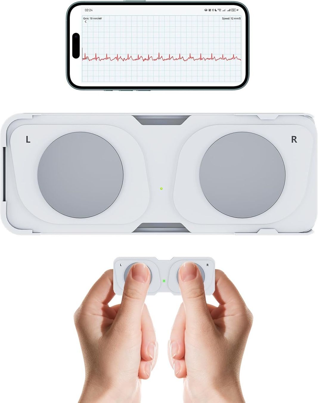 Attrezzature mediche: Mobiles EKG-Gerät mit App iOS Android Herzfrequenzmesser – Nuovo e nell'imballaggio originale da Suhr venduto da SchnapperCH