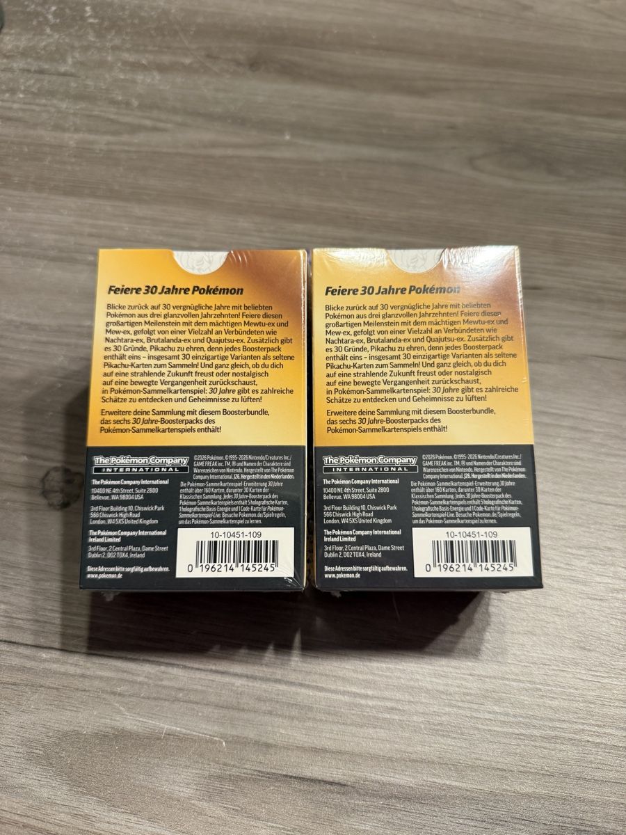 Pokémon Sammelbilder & Trading cards: Pokémon 30th Celebration 2x Booster Bundle sealed – Neu und originalverpackt aus Cham von genti147 1