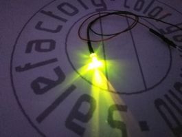 LED 3mm verkabelt, 12V DC, grün