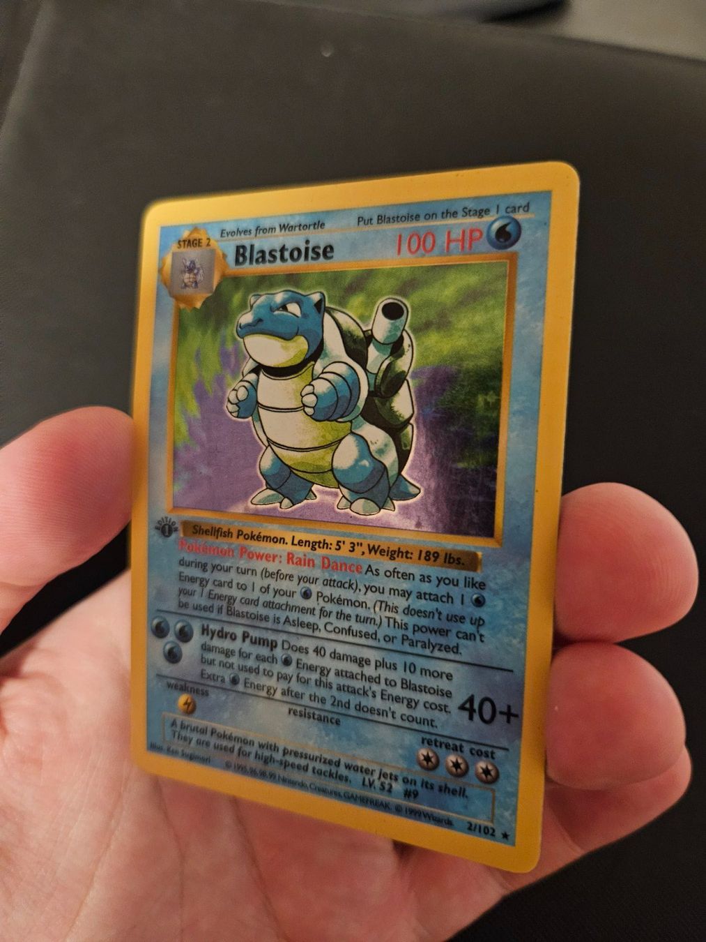 Pokémon Carte collezionabili: Pokemon Blastoise Turtok 1st Edition Shadowless Base Set ENG – Usato da Baar venduto da phi_6xdh 3