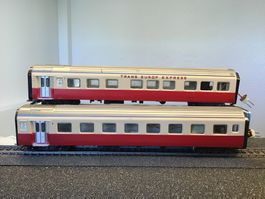 MÄRKLIN 4071 UND 2.ZWISCHENWAGEN BELEUCHTET TEE