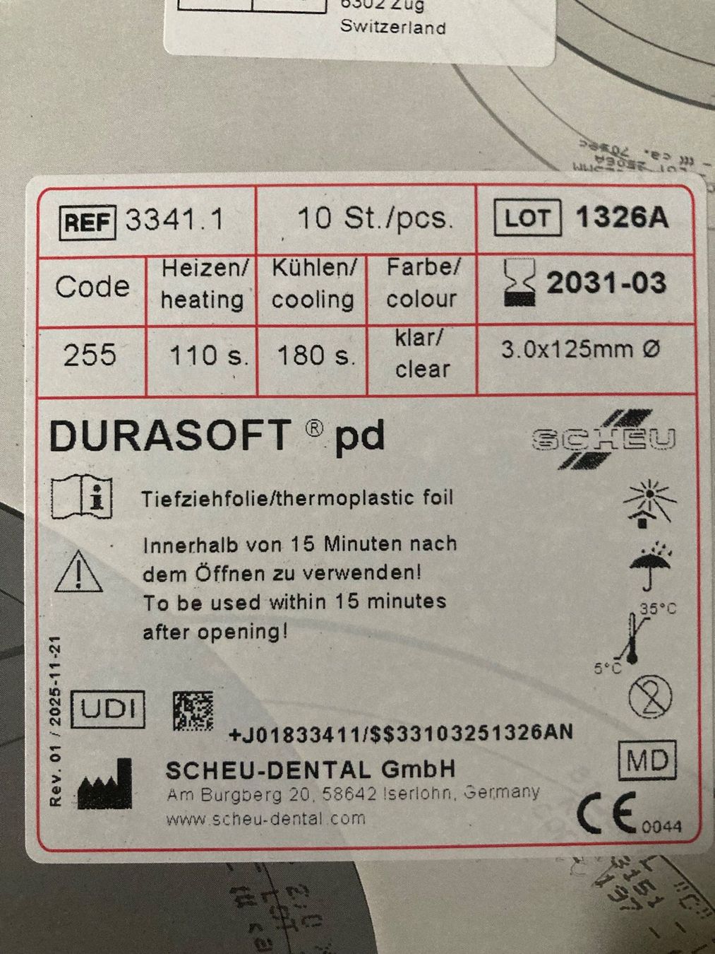 Folien: Scheu Durasoft pd im Bundle – Neu und originalverpackt aus Kaltbrunn von Silberkiste 2