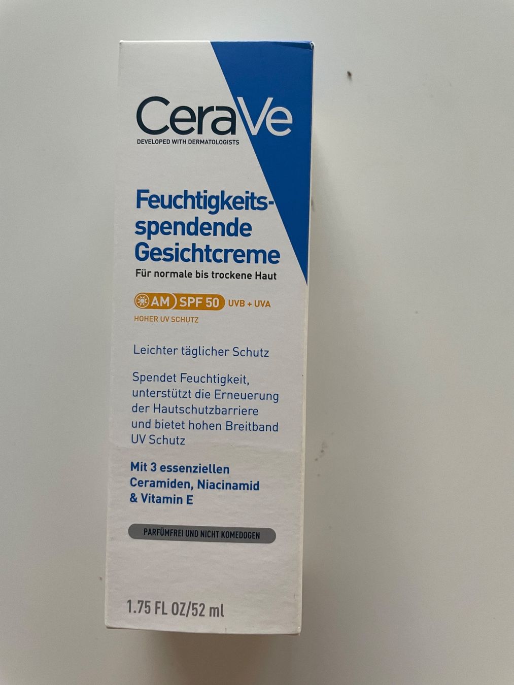 Cura del viso: CeraVe Feuchtigkeitsspendende Gesichtscreme LSF50 – Nuovo e nell'imballaggio originale da Langenthal venduto da sonne_00