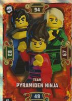LEGO NINJAGO TRADING CARD SERIE 5 # 45 TEAM PYRAMIDEN NINJA