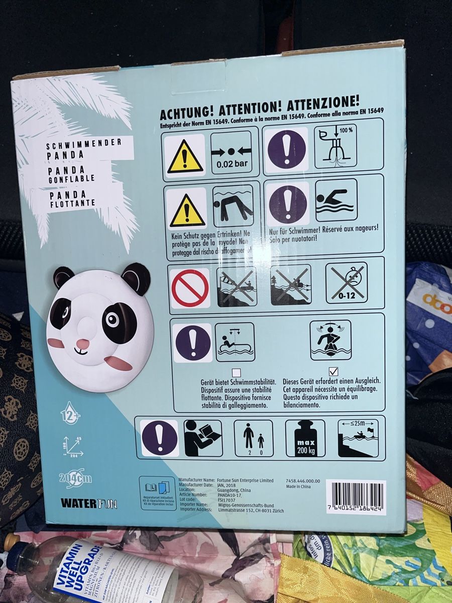 Piscine: Schwimmender Panda – Nuovo e nell'imballaggio originale da Gockhausen venduto da Lali013 2