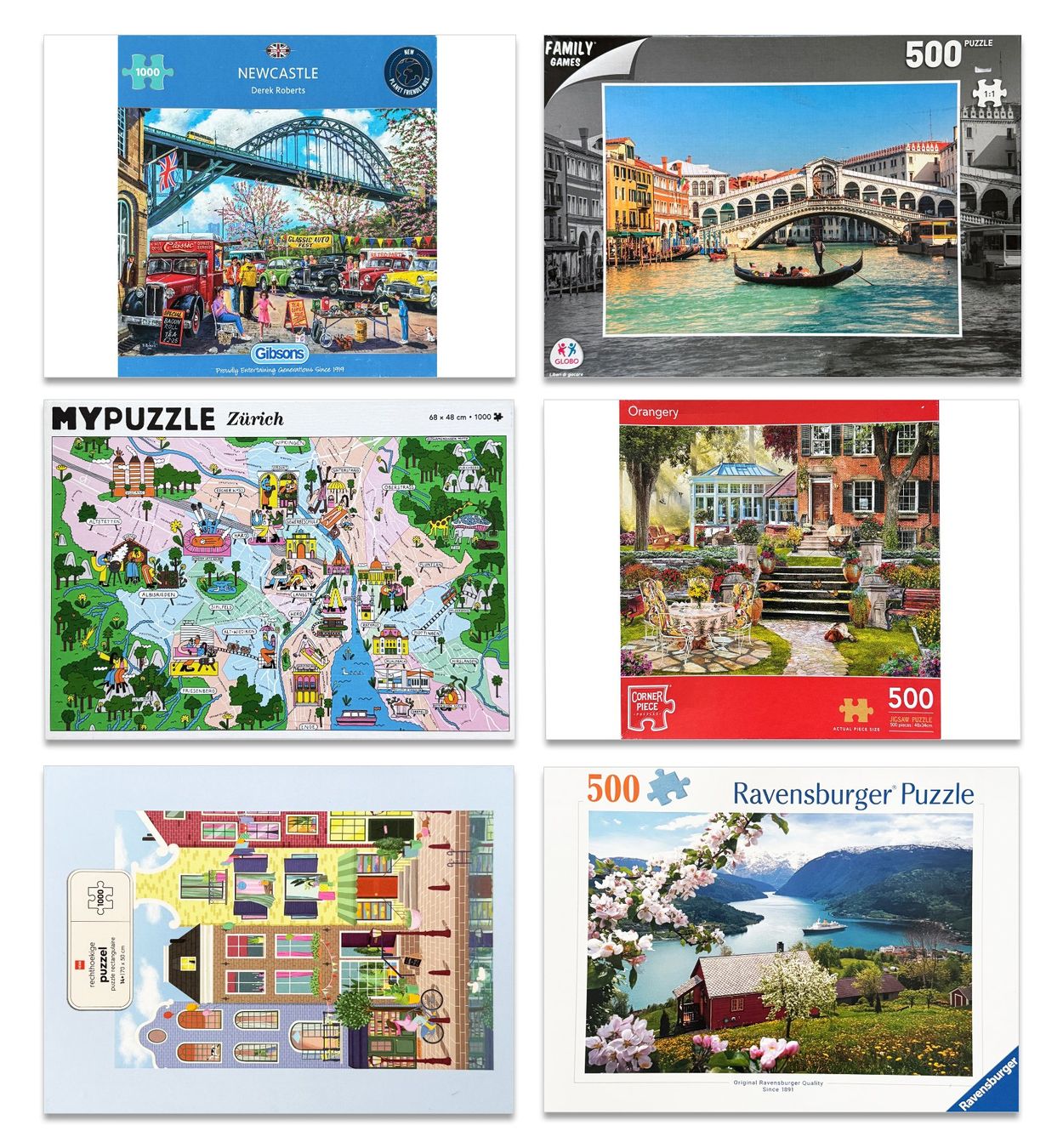 Puzzle: 6 Puzzles_3x1000 Teile_3x500 Teile – Usato da Richterswil venduto da ma_cu