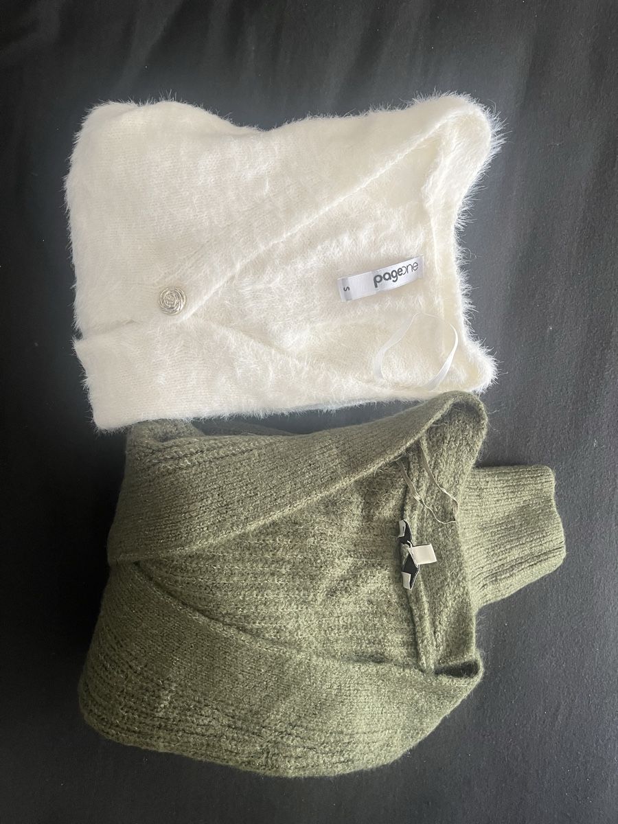 Kleiderpakete: Zwei Strickjacken oliv und weiss neu – Neu (gemäss Beschreibung) aus Olten von sae_82z2 9
