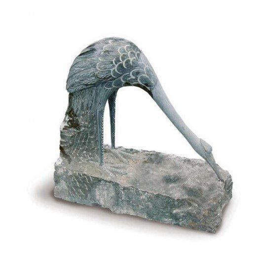 Sculture & Statue: Kranich, Blaustein grau-blau – Usato da Marthalen venduto da natuerli