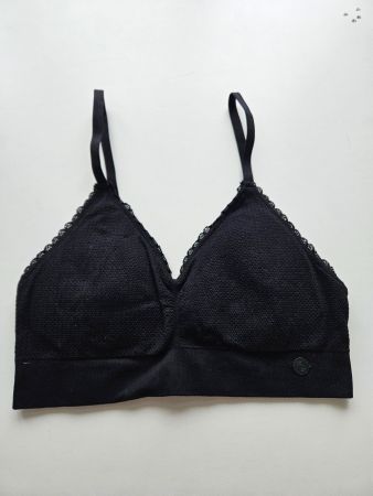 Bustier schwarz mit Spitzen