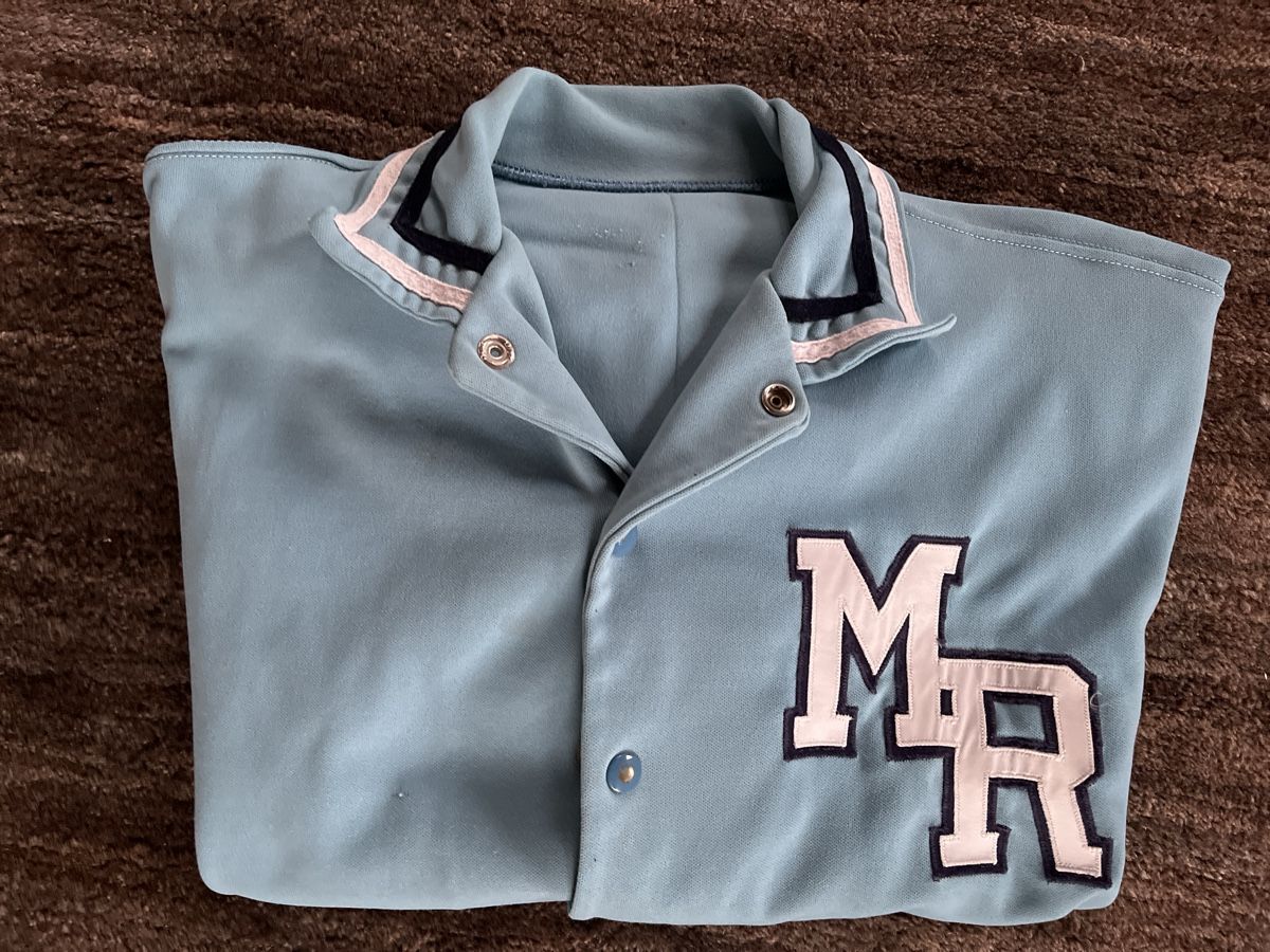 Giacche: Vintage Varsity Baseball Jacket, Light Blue, 1970s – Usato da Colombier NE venduto da andpsykz3 5