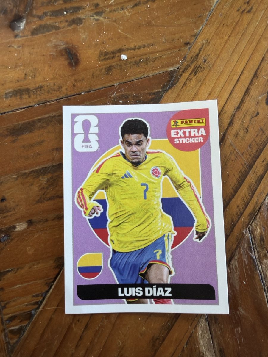 Aufkleber: Luis Diaz Extra Sticker  – Neu und originalverpackt aus Stallikon von RTagel