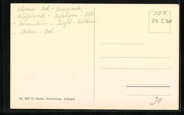 Cartoline postali: AK Zofingen, Niklaus-Thutbrunnen – Usato da Berlin venduto da bartko-reher 1