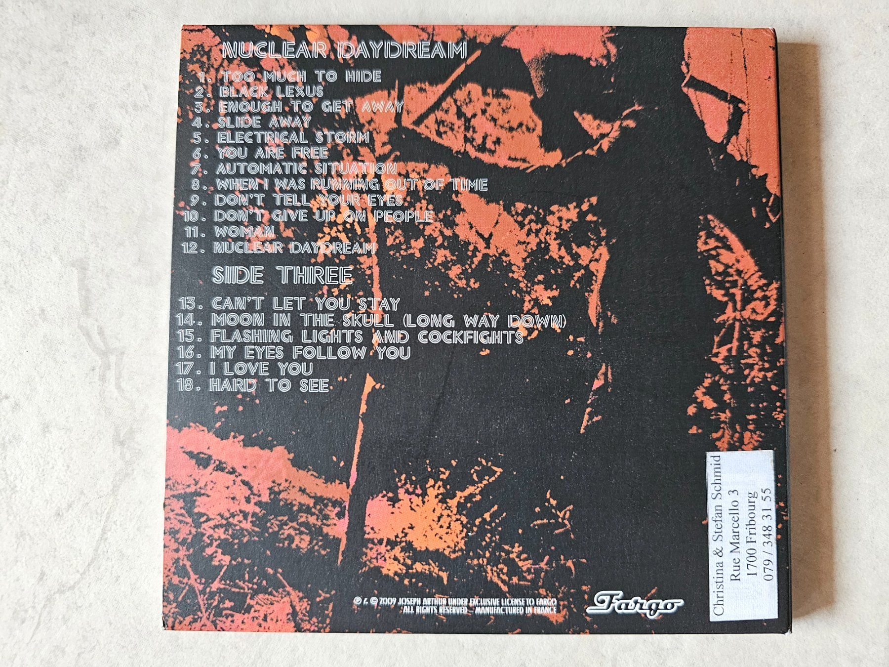 CD: Joseph Arthur  -  Nuclear Daydream – Usato da Schneisingen venduto da backstore24 1