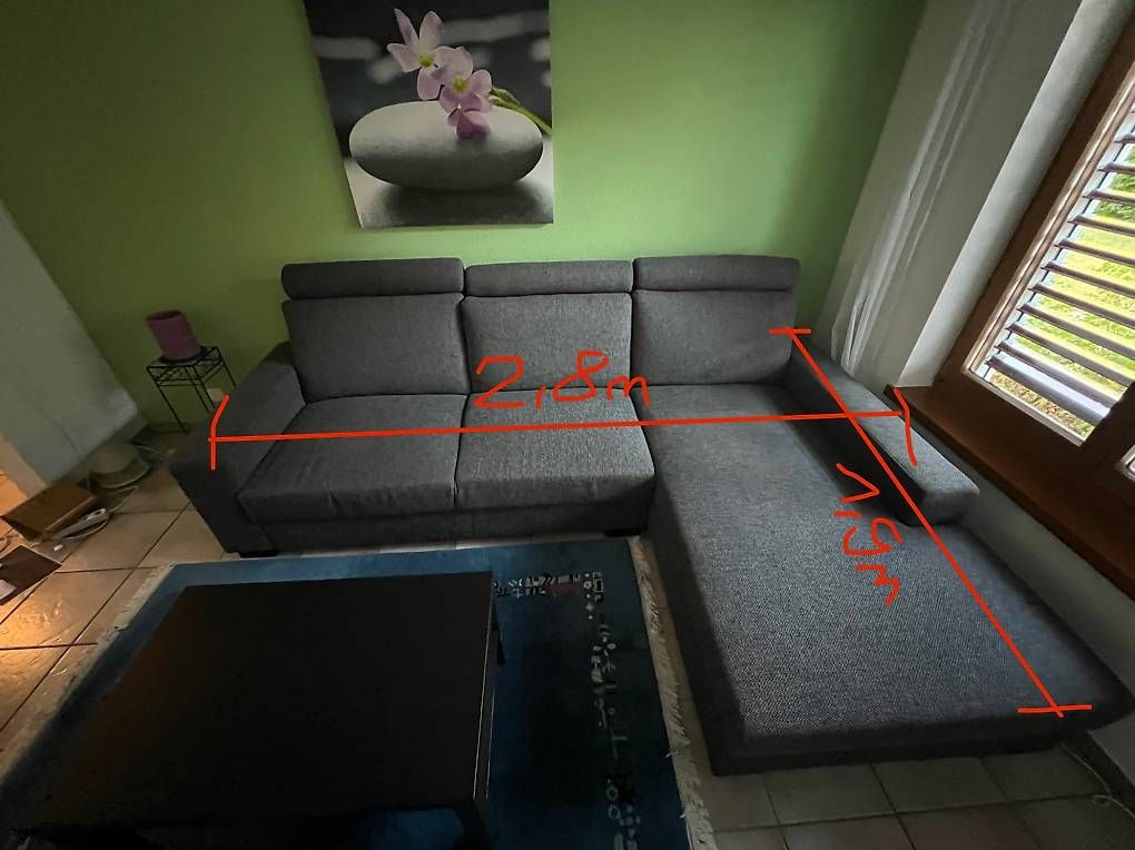 Ikea Sofas: IKEA Ecksofa mit Récamiere & Stauraum  Dunkelgrau – D'occasion à Lohn-Ammannsegg par nad_65n8 3