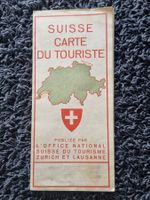 Vintage antike Touristenkarte Schweiz von 1933