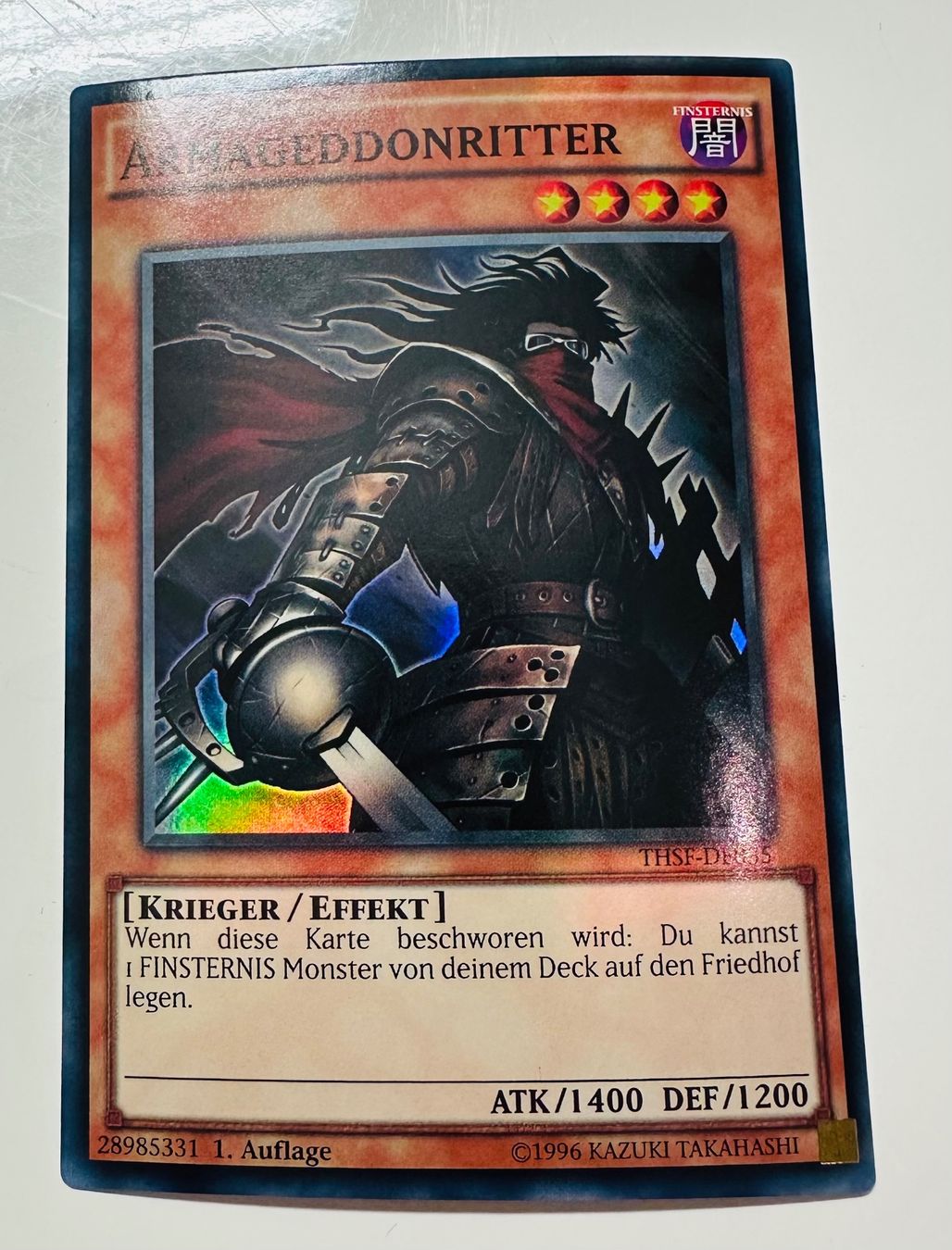 Yugioh Carte collezionabili: Yu-Gi-Oh / Armageddonritter / Super Rare / THSF-DE035 – Nuovo e nell'imballaggio originale da Lauerz venduto da Tradeable 2