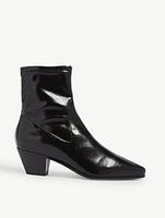 Maje Vinyl Leather Boots 38