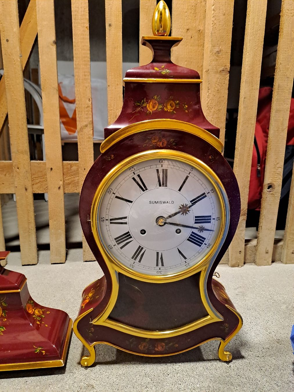 Orologi: Wunderschöne Pendule, Handbemalt, Antiquität – Usato da Münchenbuchsee venduto da Babsique