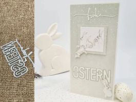 Stanzschablone Nr. 285, frohe Ostern (Sizzix geeignet)