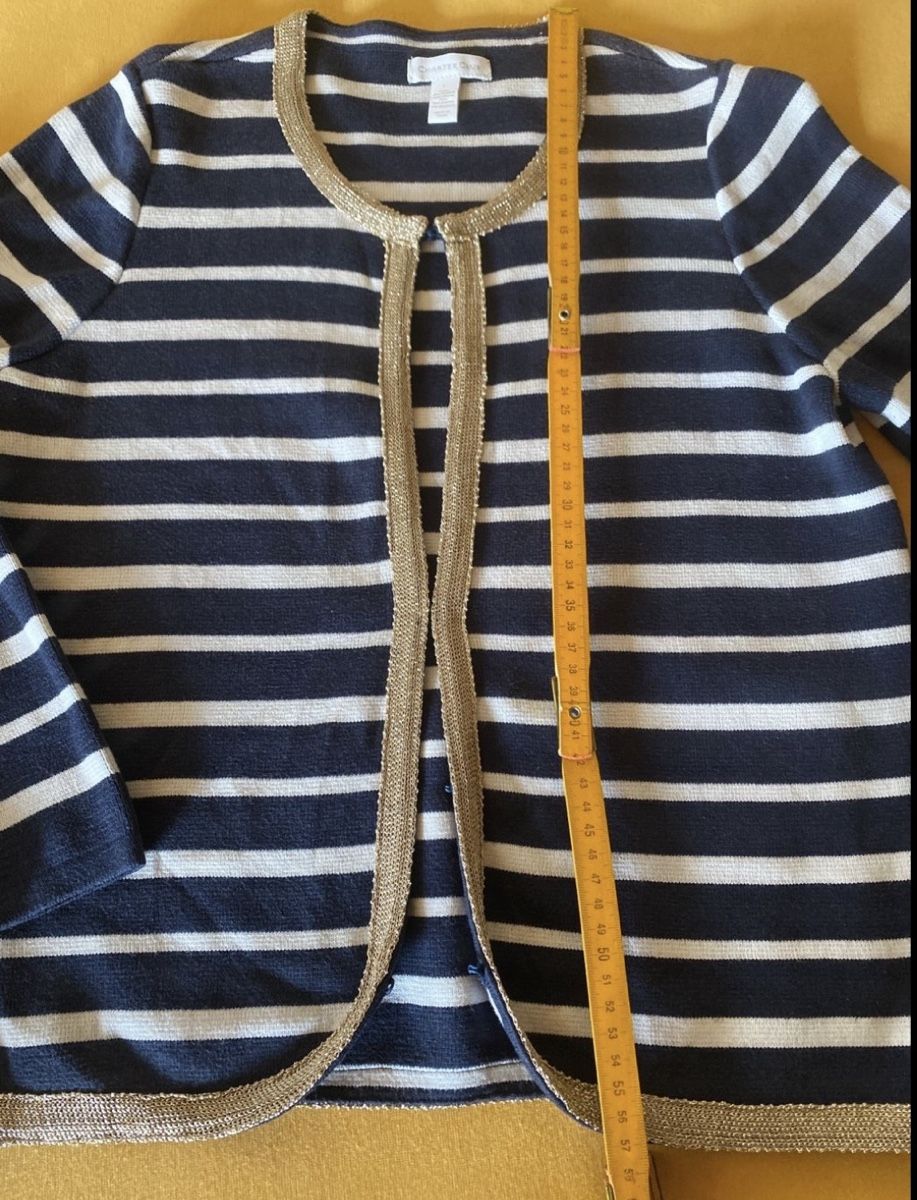 Giacche: Cardigan a righe con profilo oro – Usato da Breganzona venduto da BlueBlue 2