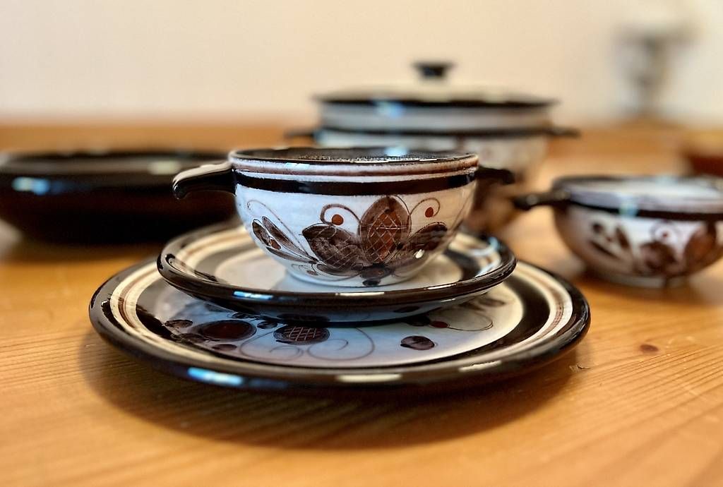 Set di piatti: Vintage Geschirr Burkart – Usato da Birmensdorf ZH venduto da Zarafin 2