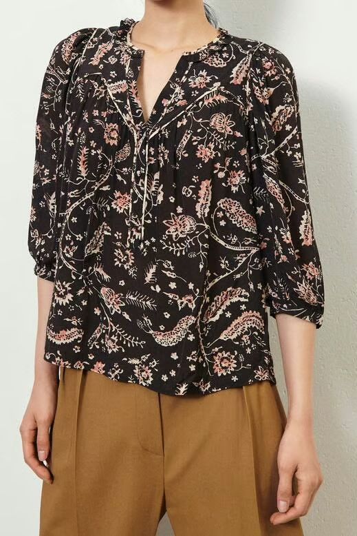 Ba&Sh Camicette: Chemise Ba&sh imprimée T.3 viscose – Nuovo (secondo la descrizione) da Morges venduto da sandy069 7