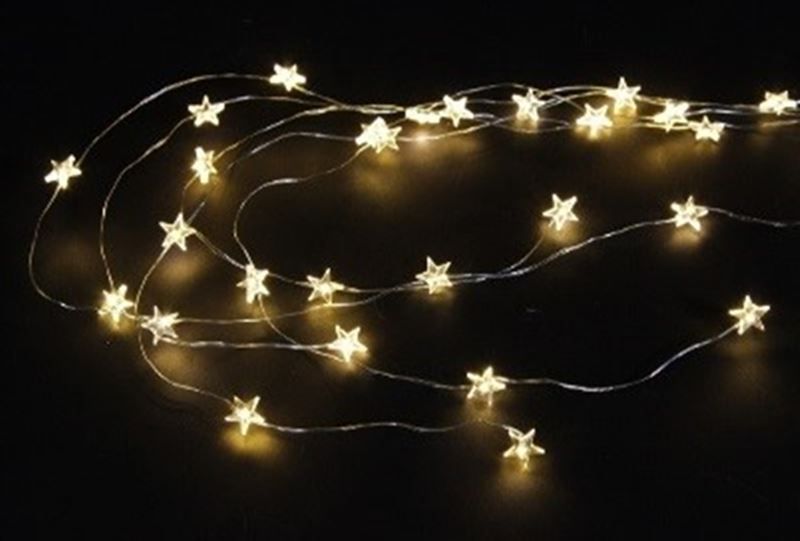 Ghirlande e barre luminose: Lichterkette 30 Led mit Sternen, L 100cm – Nuovo e nell'imballaggio originale da Wettingen venduto da Swala 2