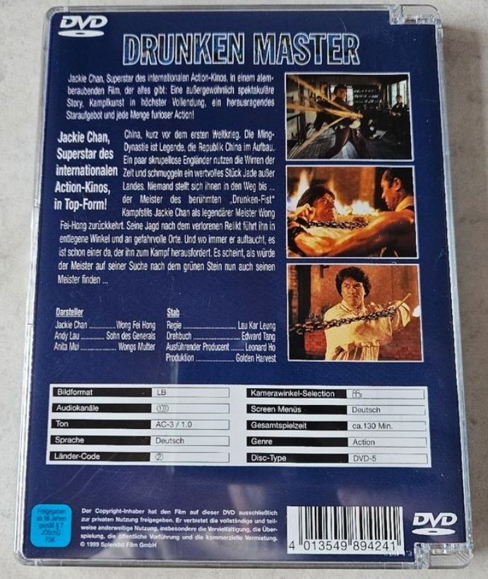 Tutti i DVDs: Drunken Master (Jackie Chan) DVD – Usato da Schattdorf venduto da pink_75 1
