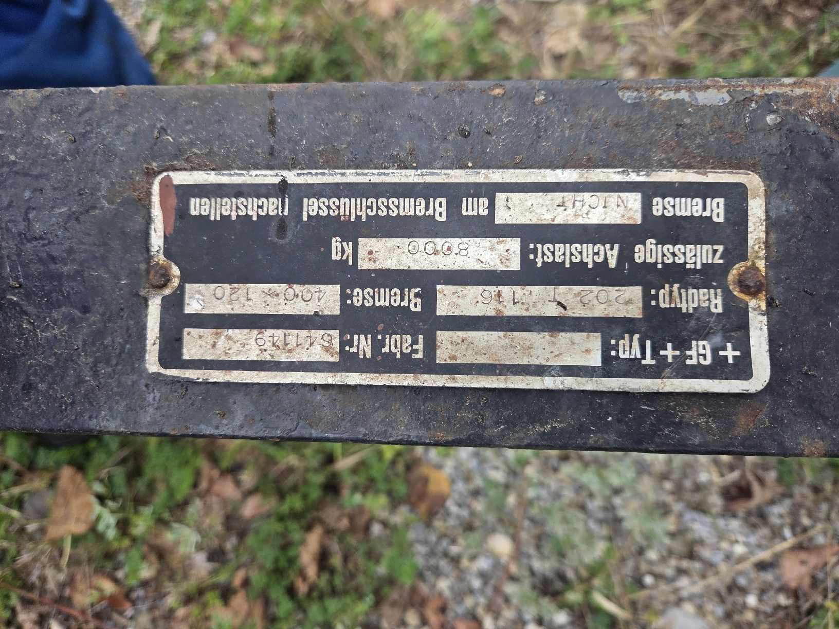 Anhängerersatzteile: Anhängerachse – Gebraucht aus Schmerikon von hmu_m5vg 1