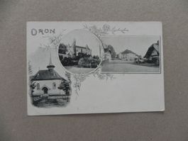 Carte Oron VD Vaud Waadt ca. 1900